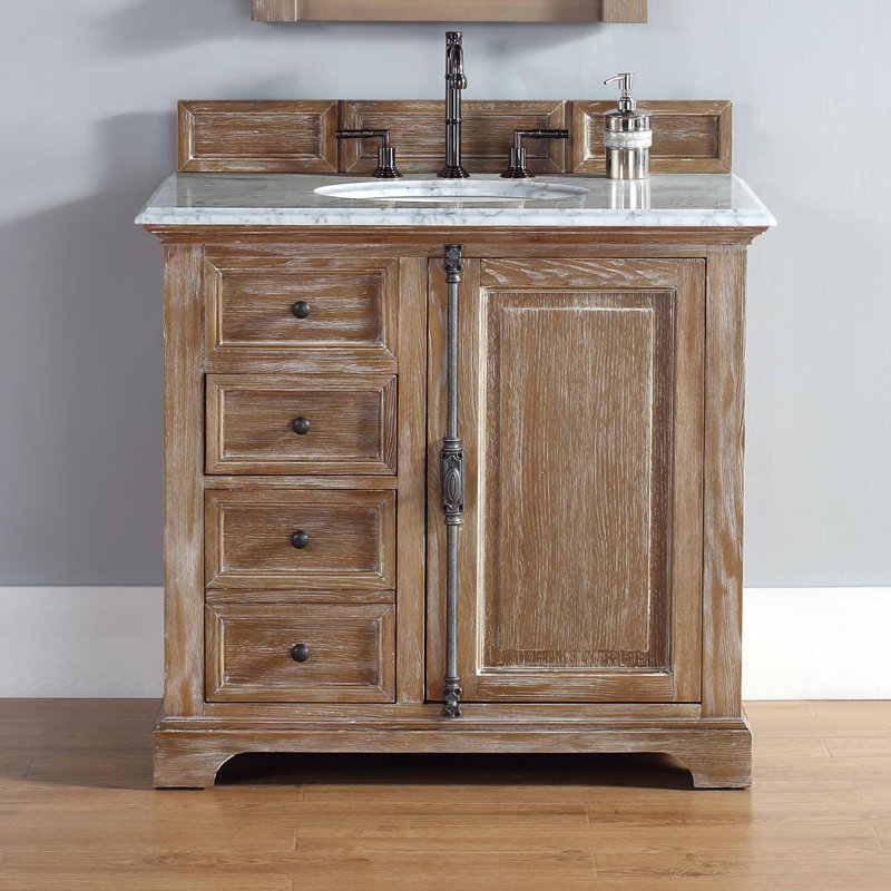 Driftwood Bathroom Vanity 71" Castelli Double Sink Vanity Driftwood